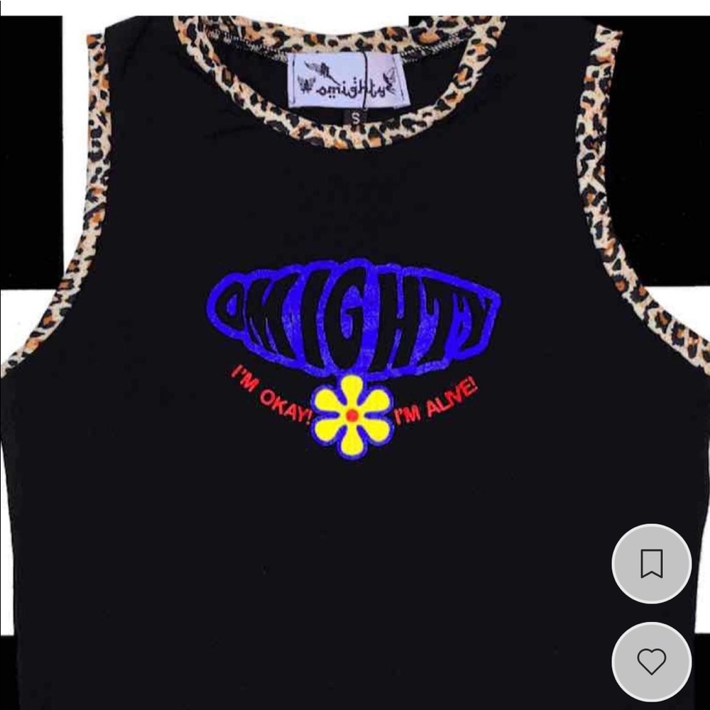 black omighty classic tank top